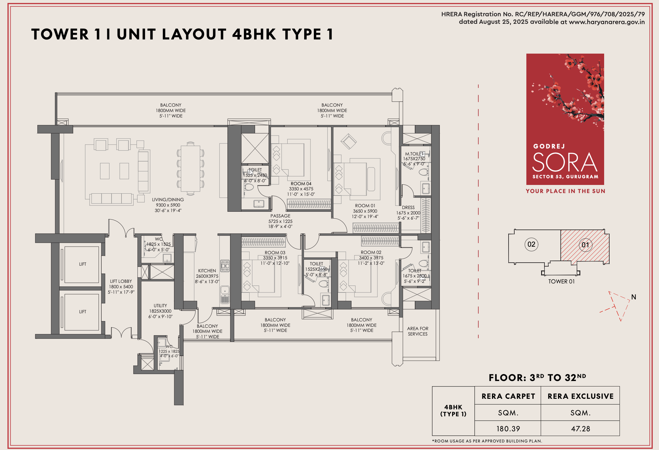 4 BHK Type 1